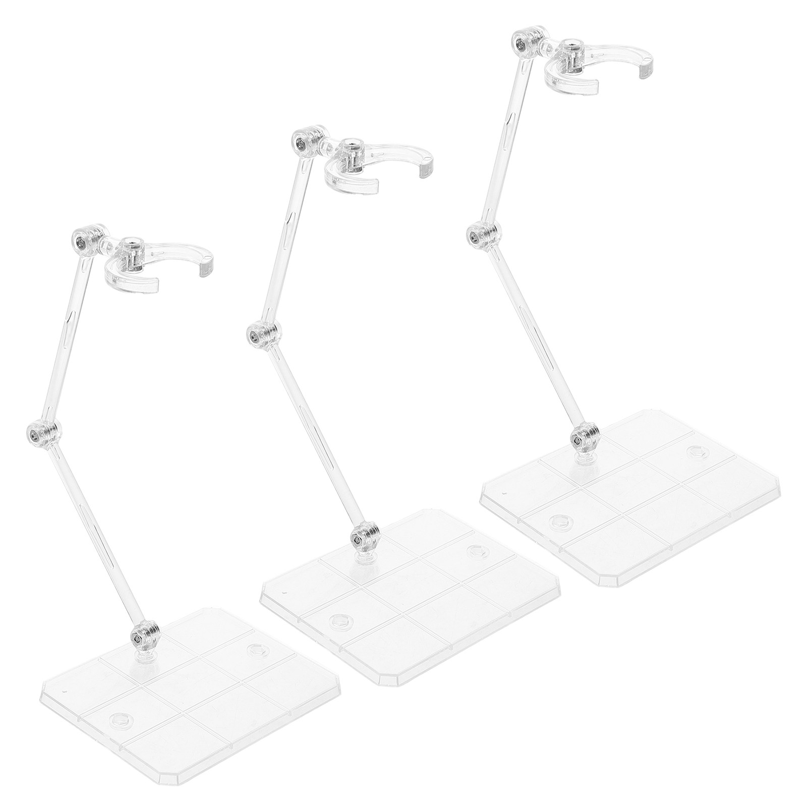 Action Figure Stand - 3 unidades de base transparente para