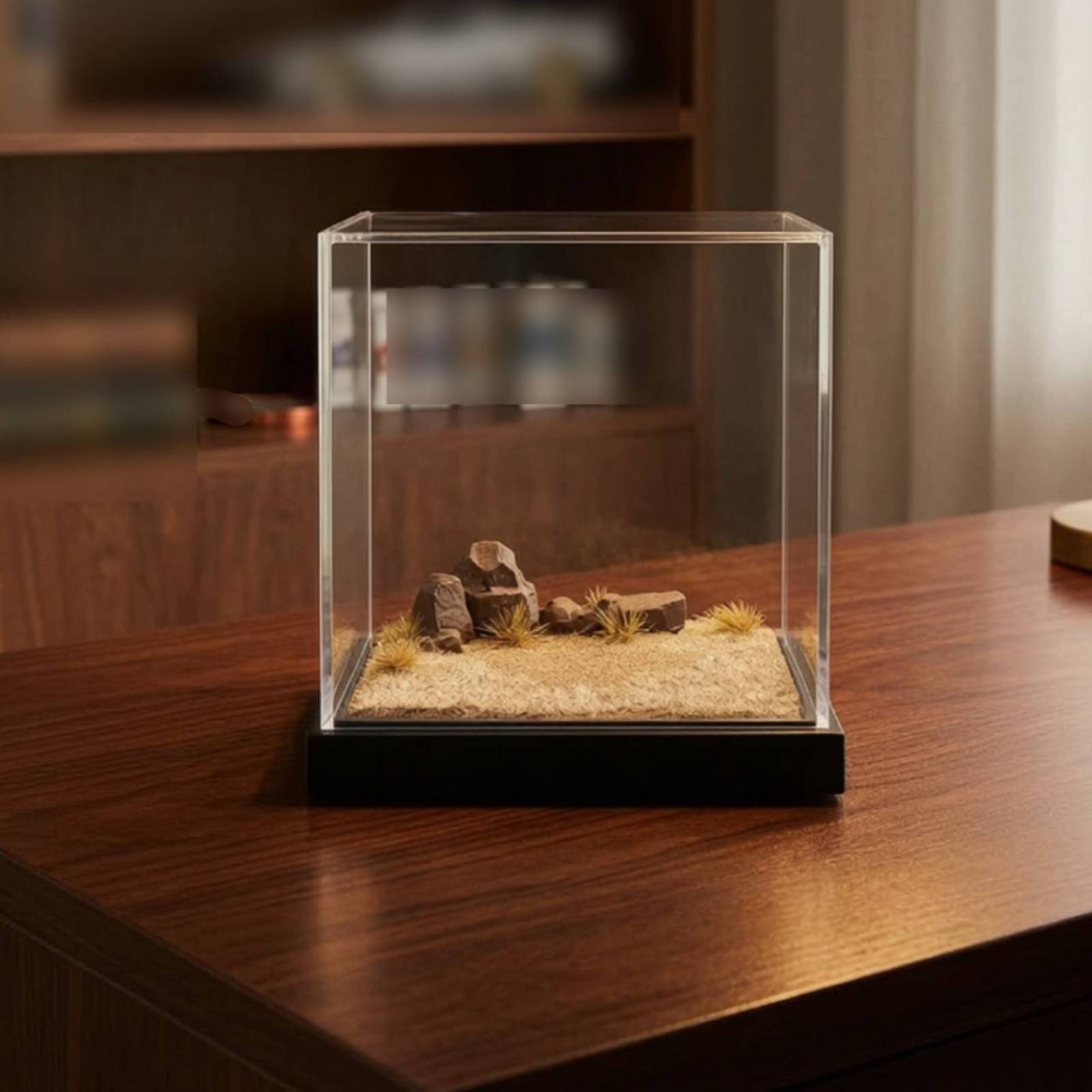Plataforma de Cena em Miniatur - Display Case Acrylic avaliação e preço