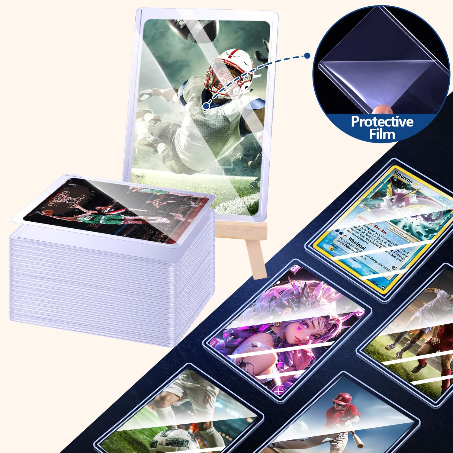 25-50 unidades de protetores r - Card Penny Sleeve avaliação e preço